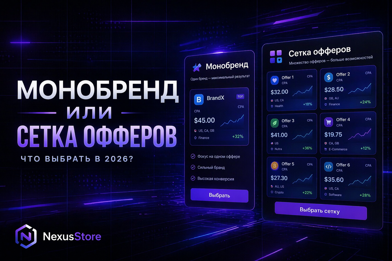 Трафик в РФ 2026: монобренд или сетка офферов — что выгоднее